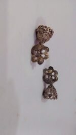 oxidize silver Ear rings with beautiful design