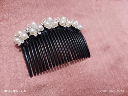 hair accessories hair comb with beautiful pearl work