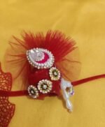 RED GOLDEN KANHA DRESS - Image 4