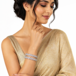 Silver Crystal Bangle Set
Add timeless sparkle to your look with this elegant set of silver bangles, detailed with shimmering stones for a refined and festive finish.